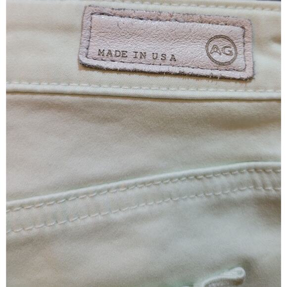 AG Adriano Goldschmied Stevie Slim Straight Ankle Jeans Green 28R EUC - Picture 5 of 6